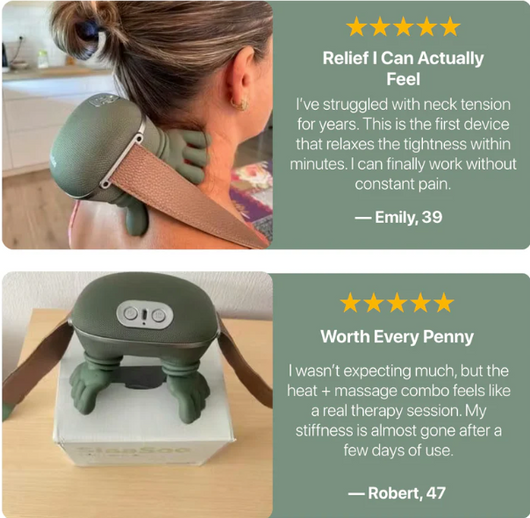 EasePulse™ – Deep Tissue Heated Neck & Shoulder Massager